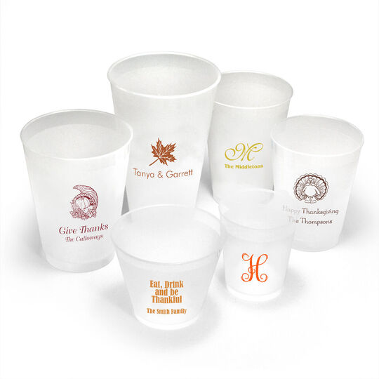 Design Your Own Thanksgiving Shatterproof Cups